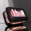 Clear Makeup Travel Case: Black